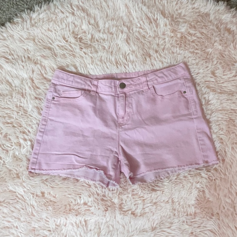 Wonder Nation Light Pink Jean Shorts size 18 in girls